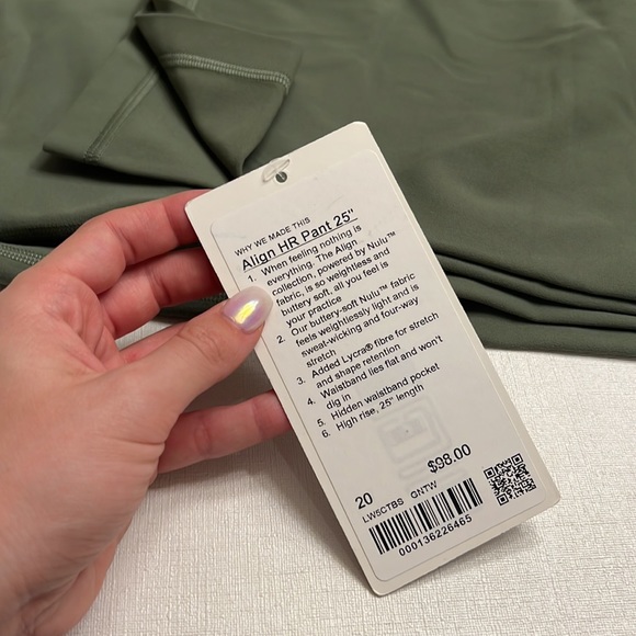 NWT Lululemon Align High Rise Pant 25" GNTW - Picture 2 of 4